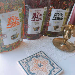 아우노그라노 오리지날, 진짜 베리, 진짜 카카오 — 5점을 준 리뷰어가 2018년 1월 올린 사용 사진