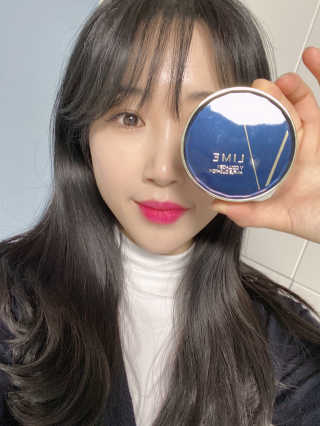 라임코스메틱 V 콜라겐 앰플 쿠션 — 4.5점을 준 리뷰어가 2020년 2월 올린 사용 사진
