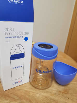 유비맘 PPSU 젖병 노꼭지_200ml_컬러 랜덤 발송 — 5점을 준 리뷰어가 2019년 12월 올린 사용 사진