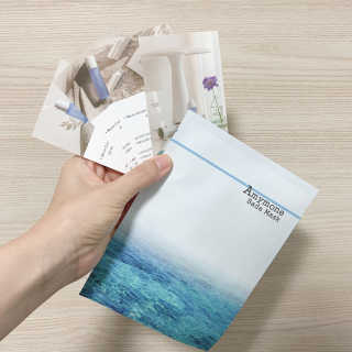 고보습에 화이트닝 아미모네 바다마스크팩 10매입 — 4.5점을 준 리뷰어가 2019년 10월 올린 사용 사진