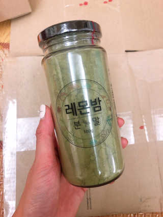 초능력 국내산 레몬밤 분말 — 2.5점을 준 리뷰어가 2019년 8월 올린 사용 사진