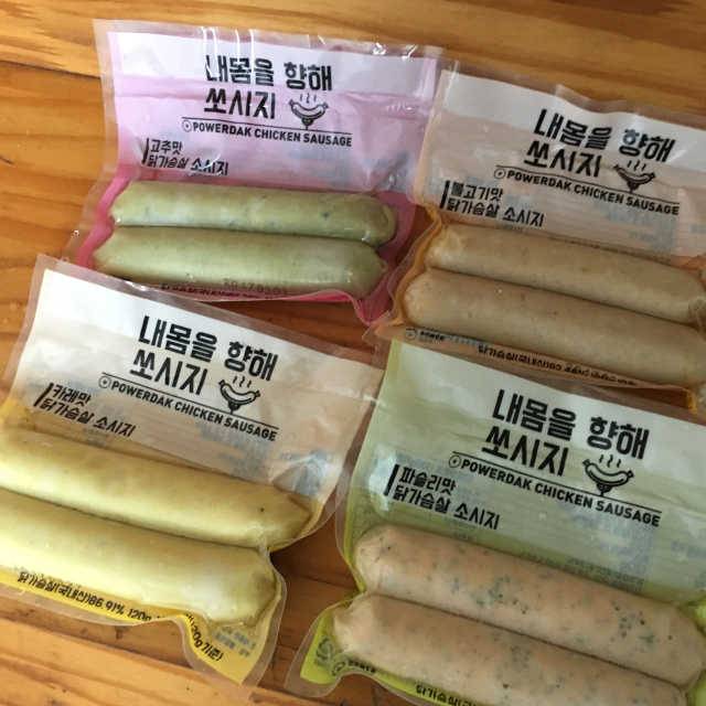 파워닭 닭가슴살 수제 소시지 4가지맛 리뷰 사진