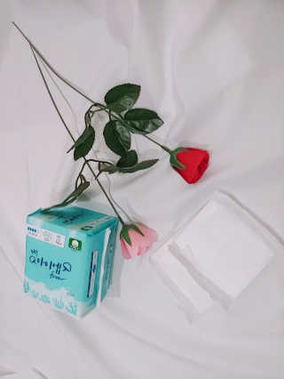 보타메디 마이아이엠 생리대 — 5점을 준 리뷰어가 2019년 1월 올린 사용 사진
