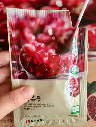 [하이헬스] 정말 진하고 맛있는 유기농 석류즙 30포 — 5점을 준 리뷰어가 2019년 11월 올린 사용 사진