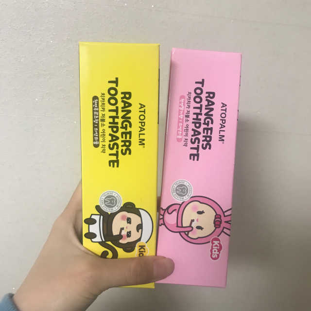 아토팜 레인저스 키즈 치약 2종 리뷰 사진
