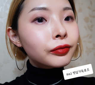 [블랙루즈] 로즈 벨벳 립스틱 택1+랜덤1 — 5점을 준 리뷰어가 2019년 1월 올린 사용 사진