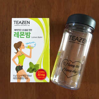 티젠 레몬밤 + 마이보틀 — 5점을 준 리뷰어가 2018년 7월 올린 사용 사진