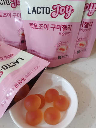 락토조이 구미젤리 복숭아맛 — 4.5점을 준 리뷰어가 2019년 10월 올린 사용 사진