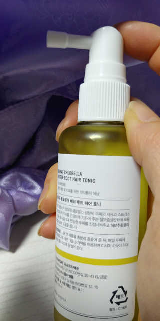 달리프 클로렐라 베러 루트 헤어토닉 100ml — 4.5점을 준 리뷰어가 2020년 1월 올린 사용 사진