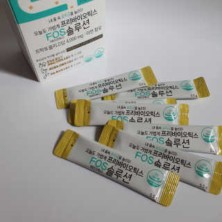 힐링팩토리 오늘도 가볍게 프리바이오틱스 FOS 솔루션 — 4점을 준 리뷰어가 2020년 2월 올린 사용 사진