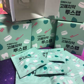 솔테라피 씹는 고체치약 투스탭 스파클레몬 6정 x 5박스 — 4점을 준 리뷰어가 2019년 5월 올린 사용 사진