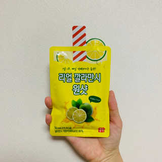 장수농가 리얼깔라만시 원샷 50ml 10팩+보틀 — 5점을 준 리뷰어가 2019년 5월 올린 사용 사진