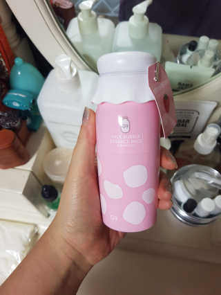 세안 필요 없는 지나인스킨 밀크 버블 에센스 팩 — 5점을 준 리뷰어가 2019년 10월 올린 사용 사진