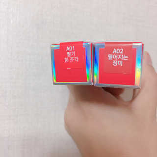 [블랙루즈] 에어 핏 벨벳틴트 시즌1 7종 중 택1+랜덤1 — 5점을 준 리뷰어가 2018년 11월 올린 사용 사진