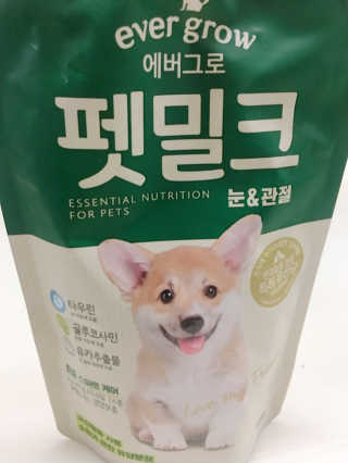 [빙그레] 에버그로 생유산균 1봉（10포입）+펫밀크2팩 — 3.5점을 준 리뷰어가 2019년 3월 올린 사용 사진