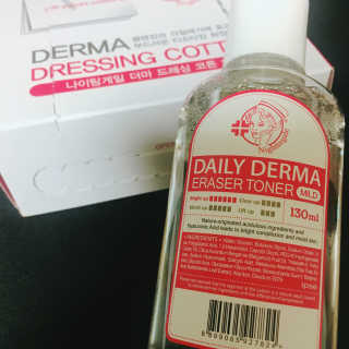 나이팅게일 광채토너130ml+더마 드레싱 코튼 100 SET — 4.83점을 준 리뷰어가 2018년 5월 올린 사용 사진