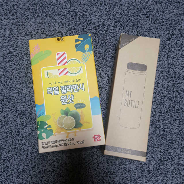 장수농가 리얼깔라만시 원샷 50ml 10팩+보틀 리뷰 사진