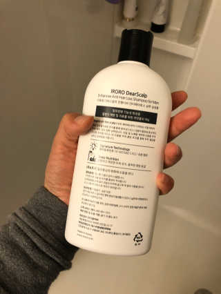IRORO DearScalp Enhancive Anti-Hair Loss Shampoo-M — 4점을 준 리뷰어가 2019년 10월 올린 사용 사진