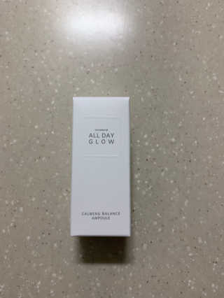 ALL DAY GLOW [올 데이 글로우] 카밍 밸런스 앰플 30ml — 3.5점을 준 리뷰어가 2019년 12월 올린 사용 사진