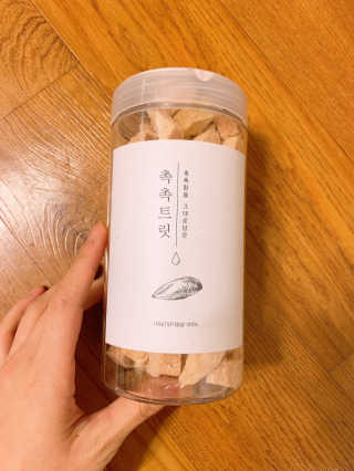 펫프렌즈 [단백질풍부] 無첨가 닭가슴살 100퍼센트 촉촉트릿 치킨 — 5점을 준 리뷰어가 2020년 1월 올린 사용 사진