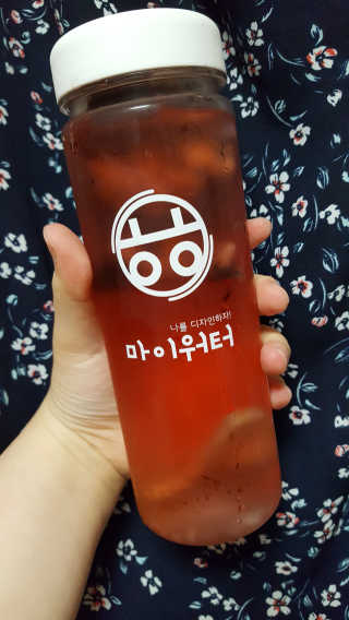 ㅎㅎ마이워터 과일워터팩+전용보틀_레몬파인애플 — 4.33점을 준 리뷰어가 2018년 5월 올린 사용 사진