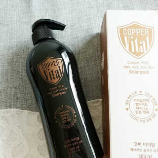 코퍼바이탈 헤어루트 솔루션 샴푸 500ml — 4.33점을 준 리뷰어가 2018년 9월 올린 사용 사진