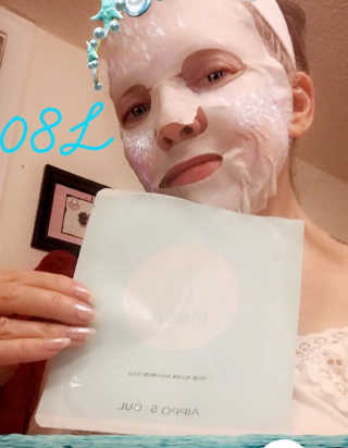아이뽀 모든 피부 타입을위한 AIPPO Expert Hydrating Mask — 5점을 준 리뷰어가 2018년 3월 올린 사용 사진
