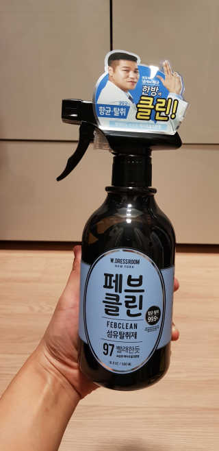 더블유드레스룸 페브클린 500ml — 5점을 준 리뷰어가 2018년 8월 올린 사용 사진