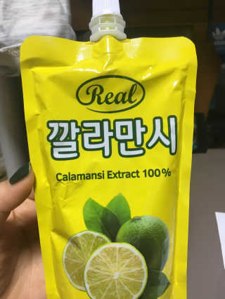 장수농가 리얼깔라만시 — 2점을 준 리뷰어가 2018년 4월 올린 사용 사진