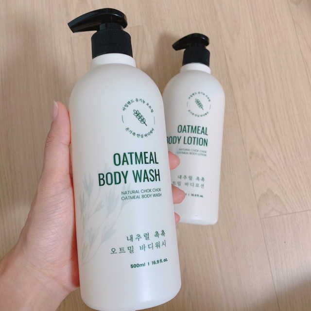 내추럴 촉촉  오트밀 바디워시 500ml 리뷰 사진
