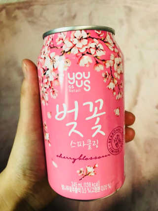 GS25 벚꽃 팝콘 + 벚꽃스파클링 + 벚꽃 청포도 에이드 — 5점을 준 리뷰어가 2018년 3월 올린 사용 사진