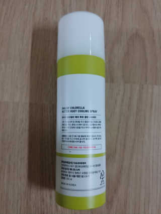 달리프 클로렐라 베러 루트 쿨링 스프레이 100ml — 3점을 준 리뷰어가 2019년 7월 올린 사용 사진