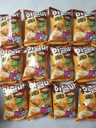 꼬북칩 달콩인절미맛 12봉지 — 5점을 준 리뷰어가 2019년 12월 올린 사용 사진
