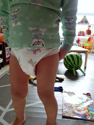 보솜이 액션핏 팬티형 — 5점을 준 리뷰어가 2019년 4월 올린 사용 사진