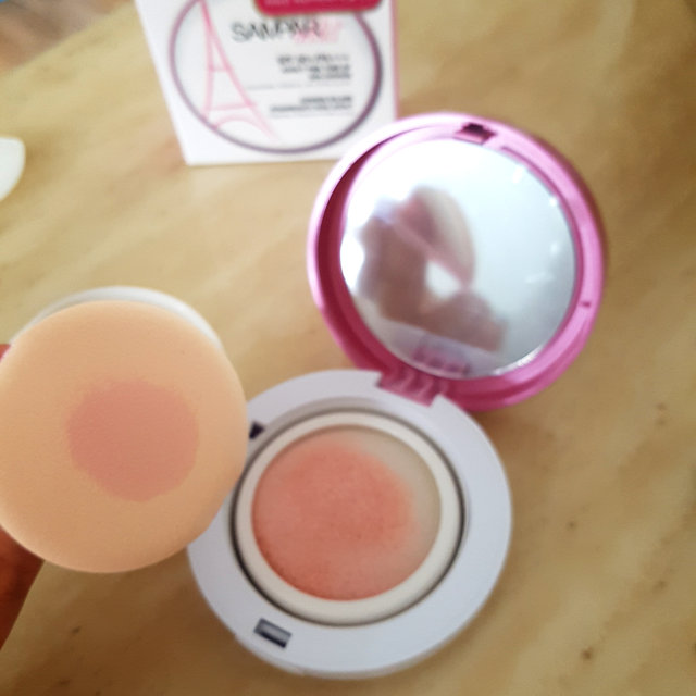 어딕트 핑크 톤업 선쿠션 SPF50+ PA+++ 리뷰 사진