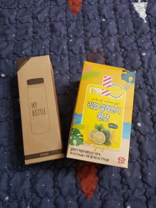 장수농가 리얼깔라만시 원샷 50ml 10팩+보틀 — 5점을 준 리뷰어가 2019년 5월 올린 사용 사진