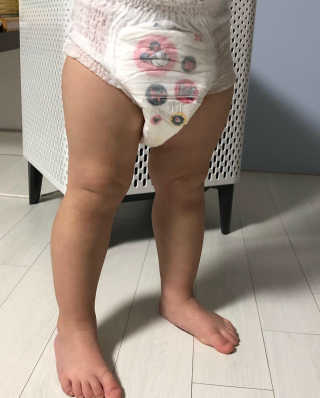 보솜이 베이비케어 팬티형 기저귀 — 5점을 준 리뷰어가 2019년 3월 올린 사용 사진