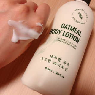 (주)에네스티 내추럴 촉촉  오트밀 바디로션 500ml — 5점을 준 리뷰어가 2019년 8월 올린 사용 사진