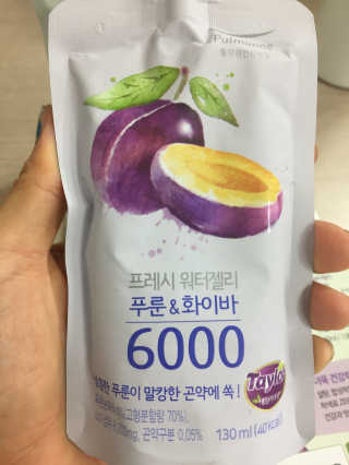 풀무원 프레시 워터젤리 — 5점을 준 리뷰어가 2018년 8월 올린 사용 사진