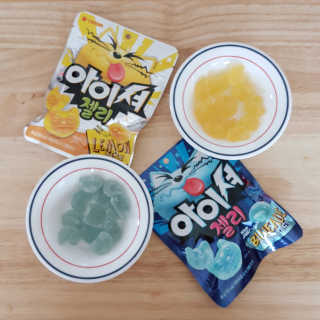 아이셔젤리 레몬맛, 아이셔젤리 블루에이드맛 — 5점을 준 리뷰어가 2019년 3월 올린 사용 사진