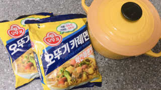 오뚜기카레면 2차 모집 — 5점을 준 리뷰어가 2019년 2월 올린 사용 사진