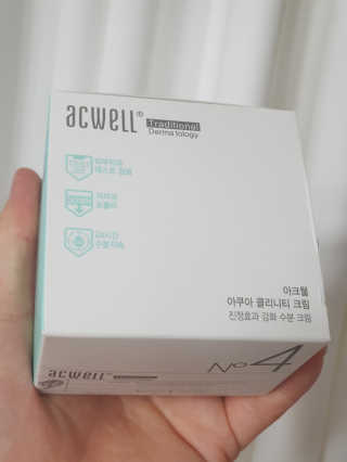 아크웰 아쿠아 클리니티 수분크림 — 5점을 준 리뷰어가 2018년 10월 올린 사용 사진