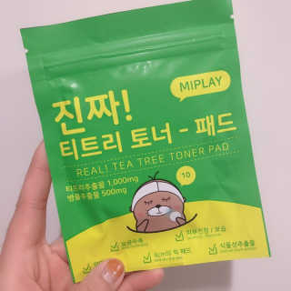 미플레이 진짜 클렌징 워터 패드 — 5점을 준 리뷰어가 2018년 11월 올린 사용 사진