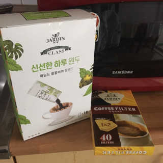 (주)쟈뎅 [쟈뎅] 클래스 신선한 하루 원두+여과지 SET — 5점을 준 리뷰어가 2019년 3월 올린 사용 사진