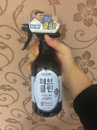 더블유드레스룸 페브클린 500ml — 5점을 준 리뷰어가 2018년 8월 올린 사용 사진