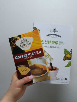 (주)쟈뎅 [쟈뎅] 클래스 신선한 하루 원두+여과지 SET — 5점을 준 리뷰어가 2019년 3월 올린 사용 사진