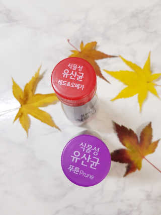 풀무원 식물성유산균 레드앤오메가 + 푸룬앤바이오 — 5점을 준 리뷰어가 2018년 11월 올린 사용 사진