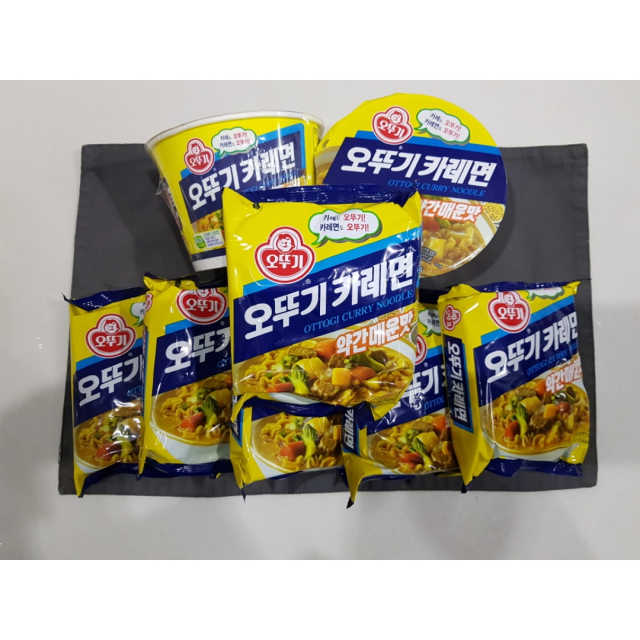 오뚜기카레면 봉지+용기 리뷰 사진