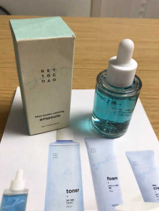 헤이톡 블루 아줄렌 카밍앰플 — 4.5점을 준 리뷰어가 2020년 1월 올린 사용 사진