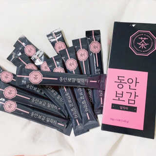 동안보감 얼작차 붓기를 빼주는 동안보감 한방 프리미엄 얼작차 — 5점을 준 리뷰어가 2019년 10월 올린 사용 사진